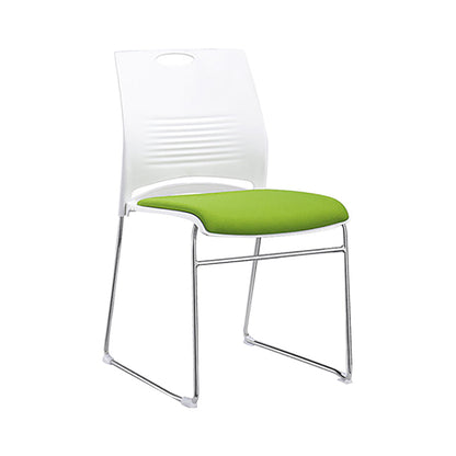 Armless Low Back Conference Chair Microfiber Cushion Contemporary Chair