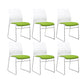 Armless Low Back Conference Chair Microfiber Cushion Contemporary Chair