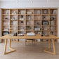 Moderne rechthoekige kantoorbureau natuurlijke slede Solid Wood Writing Desk