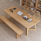 Moderne rechthoekige kantoorbureau natuurlijke slede Solid Wood Writing Desk
