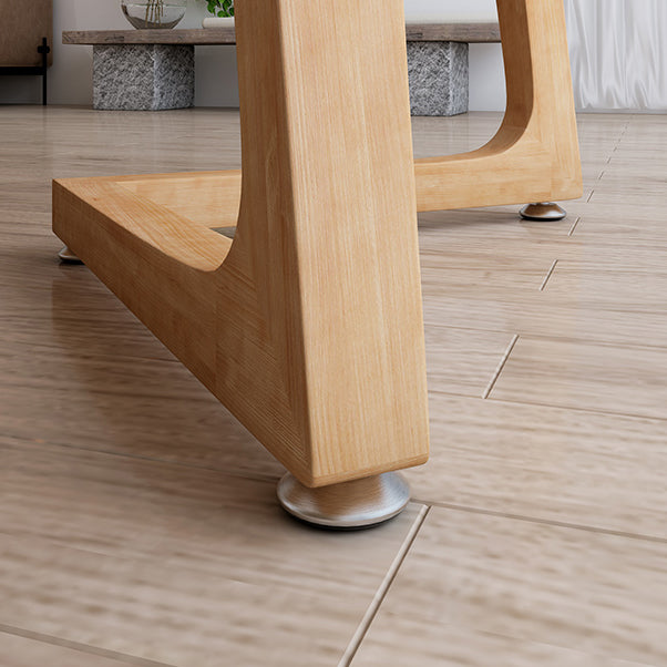 Moderne rechthoekige kantoorbureau natuurlijke slede Solid Wood Writing Desk