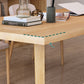 Moderne rechthoekige kantoorbureau natuurlijke slede Solid Wood Writing Desk