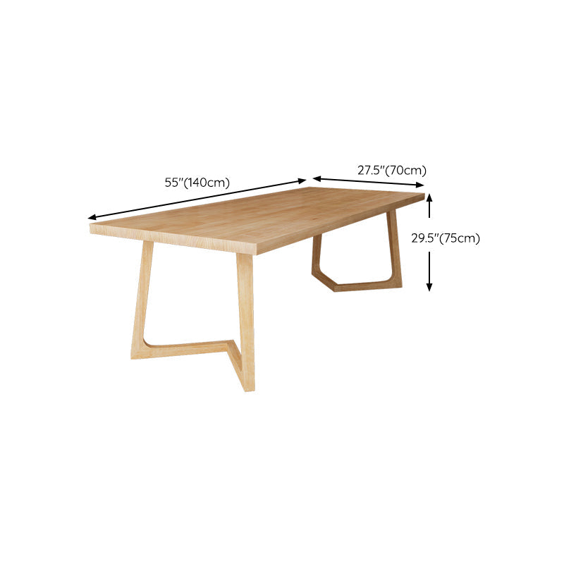 Moderne rechthoekige kantoorbureau natuurlijke slede Solid Wood Writing Desk