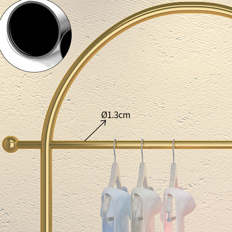 Modern Metal Hall Stand Hanging Rail with 2 Hooks Coat Hanger Clearhalo 'Entry & Mudroom Furniture' 'furn' 'furn_hall_tree_coat_racks' 'Furniture' 'Hall Trees & Coat Racks' 'hall_tree_coat_racks' 6408599