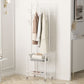Metal Free Standing Hall Tree with Shelves Hall Stand for Living Room
