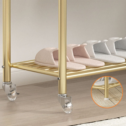 Metal Free Standing Hall Tree avec étagères Stand pour le salon