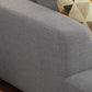 70"W Scandinavian Sectional Sofa Grey Pillowed Back Cushions Sectional Clearhalo 'furn' 'furn_sectionals' 'Furniture' 'Living Room Furniture' 'Sectionals' 6410863