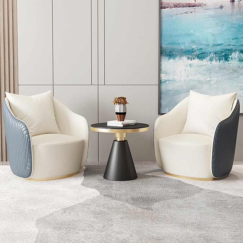 Contemporary Accent Armchair Modern Arms Included Barrel Accent Chair Clearhalo 'Accent Chairs' 'accent_chairs' 'Chairs & Seating' 'furn' 'furn_accent_chairs' 'Furniture' 'Living Room Furniture' 6410989