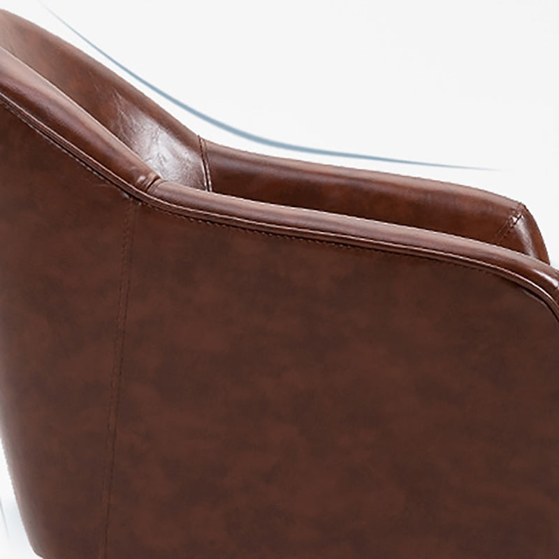 Contemporary Accent Armchair Arms Included Barrel Accent Chair Clearhalo 'Accent Chairs' 'accent_chairs' 'Chairs & Seating' 'furn' 'furn_accent_chairs' 'Furniture' 'Living Room Furniture' 6411005