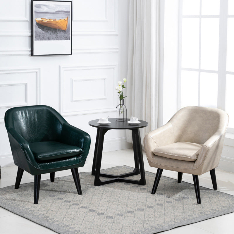Contemporary Accent Armchair Arms Included Barrel Accent Chair Clearhalo 'Accent Chairs' 'accent_chairs' 'Chairs & Seating' 'furn' 'furn_accent_chairs' 'Furniture' 'Living Room Furniture' 6411010