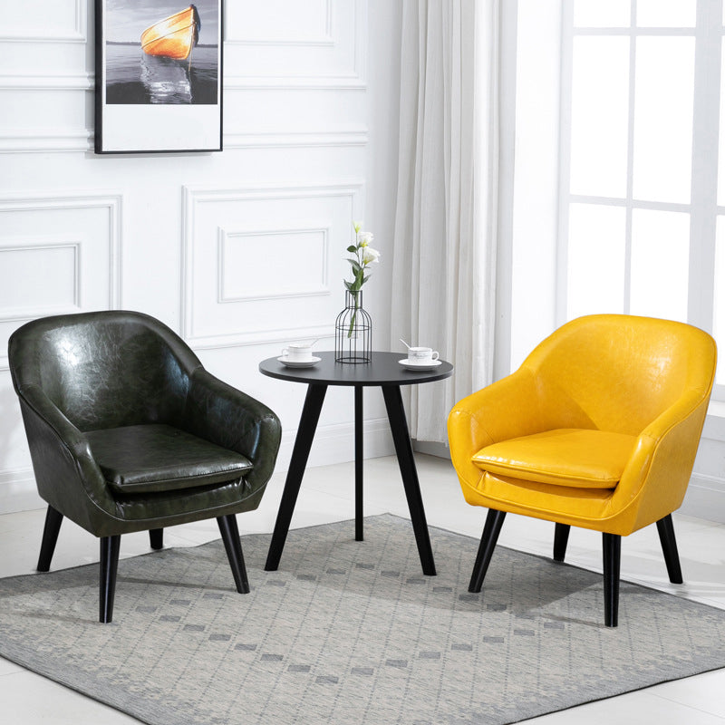 Contemporary Accent Armchair Arms Included Barrel Accent Chair Clearhalo 'Accent Chairs' 'accent_chairs' 'Chairs & Seating' 'furn' 'furn_accent_chairs' 'Furniture' 'Living Room Furniture' 6411011