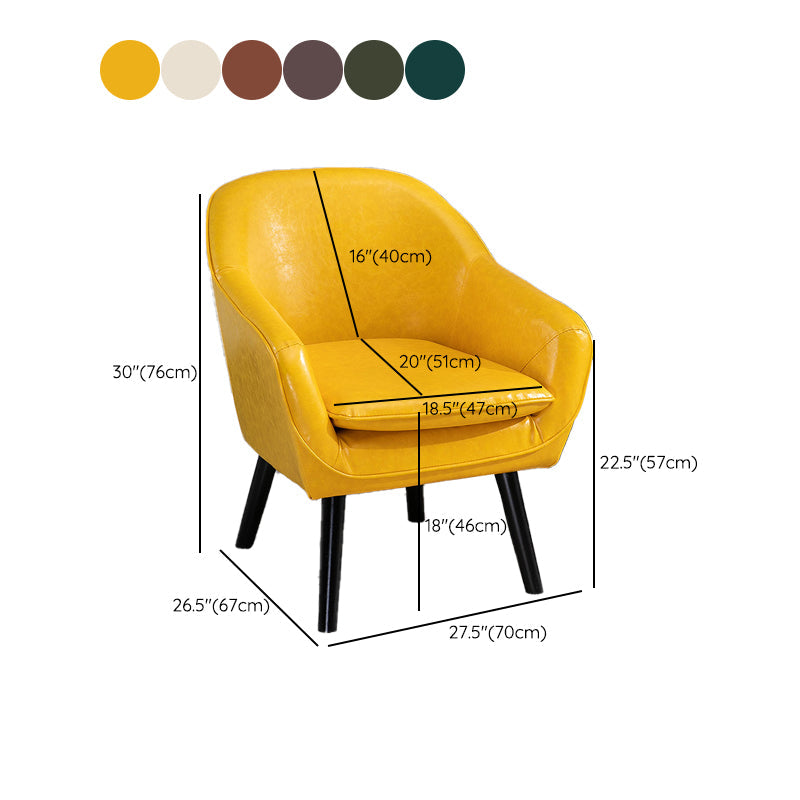 Contemporary Accent Armchair Arms Included Barrel Accent Chair Clearhalo 'Accent Chairs' 'accent_chairs' 'Chairs & Seating' 'furn' 'furn_accent_chairs' 'Furniture' 'Living Room Furniture' 6411015