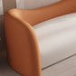 Faux Leather Modern Sofa Sloped Arm Curved Sofa for Living Room Clearhalo 'furn' 'furn_sofas' 'Furniture' 'Living Room Furniture' 'Sofa' 'sofas' 6411102