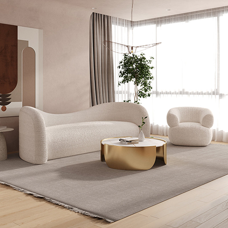 Faux Leather Modern Sofa Sloped Arm Curved Sofa for Living Room Clearhalo 'furn' 'furn_sofas' 'Furniture' 'Living Room Furniture' 'Sofa' 'sofas' 6411107