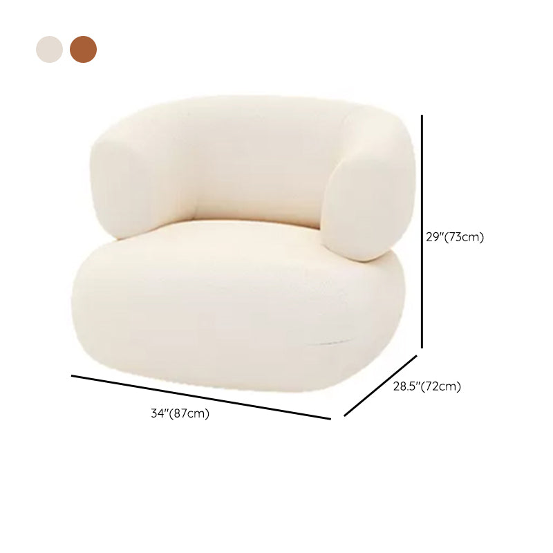 Faux Leather Modern Sofa Sloped Arm Curved Sofa for Living Room Clearhalo 'furn' 'furn_sofas' 'Furniture' 'Living Room Furniture' 'Sofa' 'sofas' 6411111