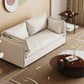 Sofa stationnaire blanc canapé de bras carré moderne pour le salon