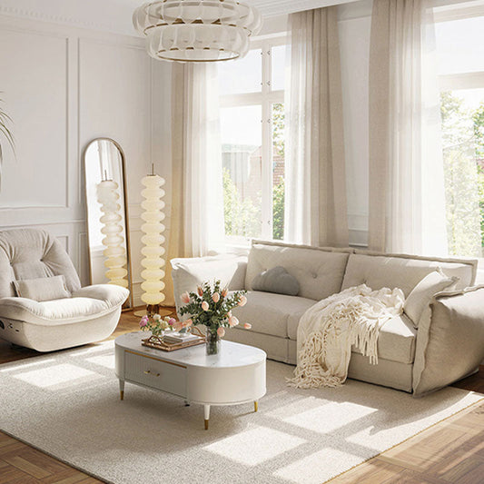 Kissen Top Arm Loveseat Fleckenfestesfestes Sofa mit Tufted Rücken