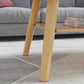 Contemporary Rectangle Wooden Coffee Table with Shelf and 4 Solid Wood Legs