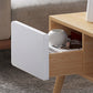 Tavolino da caffè rettangolare scandinavo con 4 cassetti e 1 ripiano