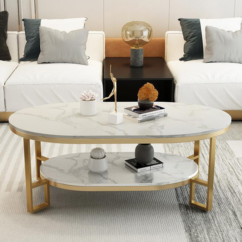 Table basse rectangulaire en ardoise, table basse abstraite avec étagère