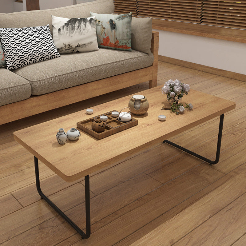Contemporary Sled Coffee Table Solid Wood Coffee Cocktail Table Clearhalo 'Coffee & Accent Tables' 'Coffee Tables' 'coffee_tables' 'furn' 'furn_coffee_tables' 'Furniture' 'Living Room Furniture' 6411439