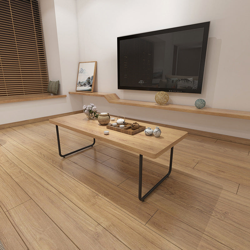 Contemporary Sled Coffee Table Solid Wood Coffee Cocktail Table Clearhalo 'Coffee & Accent Tables' 'Coffee Tables' 'coffee_tables' 'furn' 'furn_coffee_tables' 'Furniture' 'Living Room Furniture' 6411440