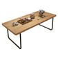 Contemporary Sled Coffee Table Solid Wood Coffee Cocktail Table Clearhalo 'Coffee & Accent Tables' 'Coffee Tables' 'coffee_tables' 'furn' 'furn_coffee_tables' 'Furniture' 'Living Room Furniture' 6411443