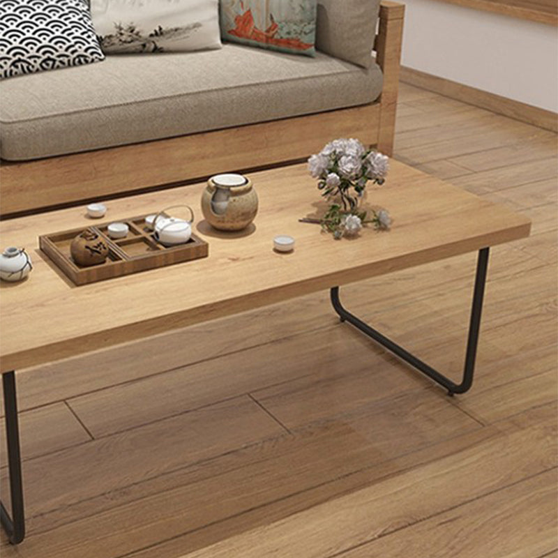 Contemporary Sled Coffee Table Solid Wood Coffee Cocktail Table Clearhalo 'Coffee & Accent Tables' 'Coffee Tables' 'coffee_tables' 'furn' 'furn_coffee_tables' 'Furniture' 'Living Room Furniture' 6411444