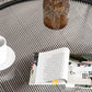 17.7" H Round Glass Top Coffee Table Steel 4 Legs Cocktail Table with Shelf Clearhalo 'Coffee & Accent Tables' 'Coffee Tables' 'coffee_tables' 'furn' 'furn_coffee_tables' 'Furniture' 'Living Room Furniture' 6411519