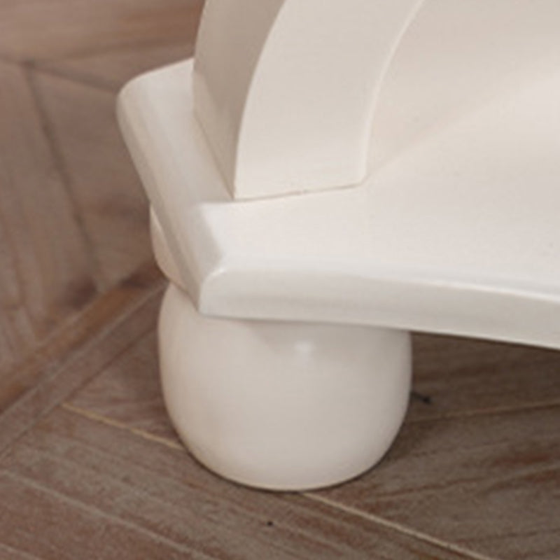 フランスのカントリースタイルのサイドテーブル白の悩みのある木材サイドテーブル