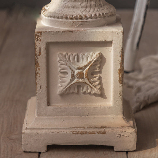 ペデスタルが苦しんでいる丸いソファサイドアクセントテーブル白い素朴なサイドエンドテーブル