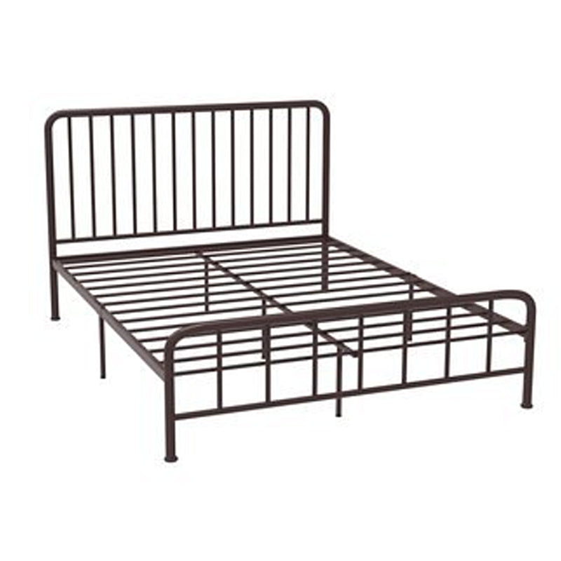 Modern Slat Bed Spindle Metal Open-Frame Bed with Custom Gold Legs