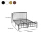 Modern Slat Bed Spindle Metal Open-Frame Bed with Custom Gold Legs