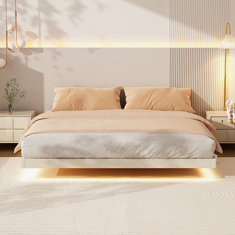 Solid Wood Platform Bed Frame Contemporary White Platform Bed