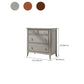 32.67" Tall 4 - Drawer Accent Chest Solid Wood Grey/Brown Chest