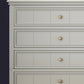 5 - Drawer Accent Chest 38.58" Tall Rubberwood Storage Cabinet