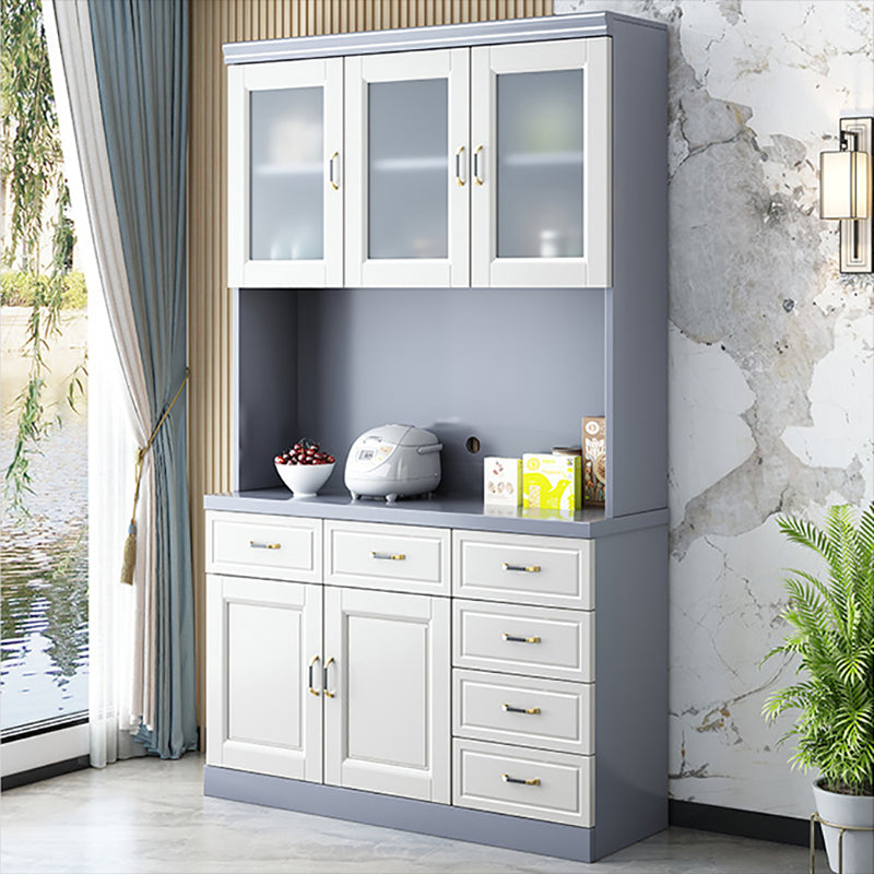 Mid-Century Cabinet 6 - Drawer 3 Shelves Solid Wood Bar Pulls Accent Cabinet