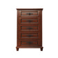 43.30" Tall Wood Accent Cabinet 5-Drawer Rectangular Accent Chest