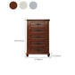 43.30" Tall Wood Accent Cabinet 5-Drawer Rectangular Accent Chest