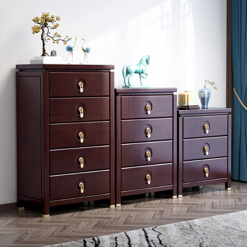 Moderne moderne borst-rechthoek uit het midden van de eeuw met lade massief hout rechte benen accent borst