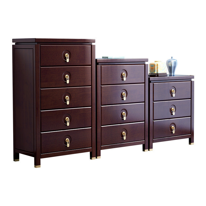 Moderne moderne borst-rechthoek uit het midden van de eeuw met lade massief hout rechte benen accent borst