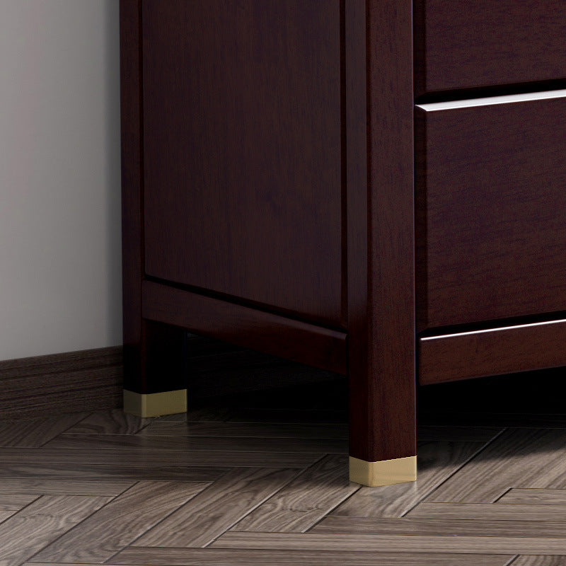 Moderne moderne borst-rechthoek uit het midden van de eeuw met lade massief hout rechte benen accent borst