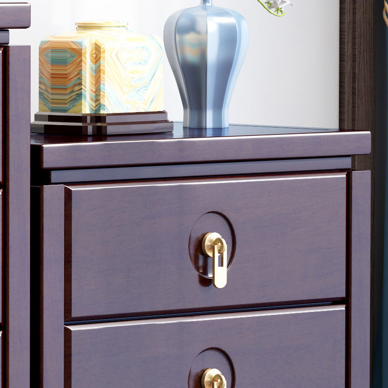 Moderne moderne borst-rechthoek uit het midden van de eeuw met lade massief hout rechte benen accent borst