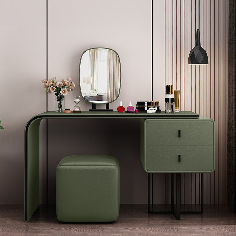 Stile glam in stile 2-disegno a colori solidi tavolo da toeletta per trucco per trucco