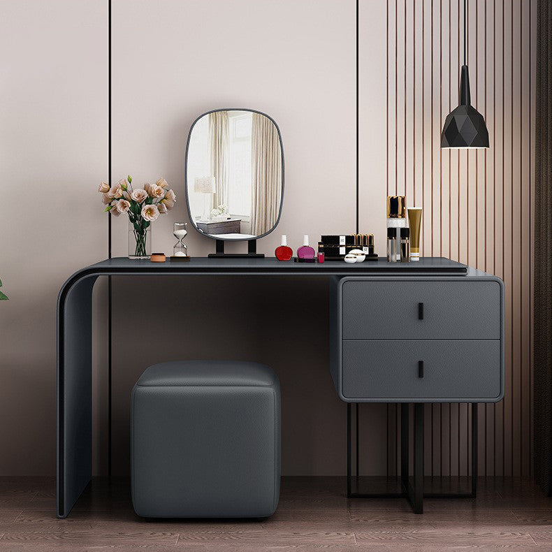 Stile glam in stile 2-disegno a colori solidi tavolo da toeletta per trucco per trucco