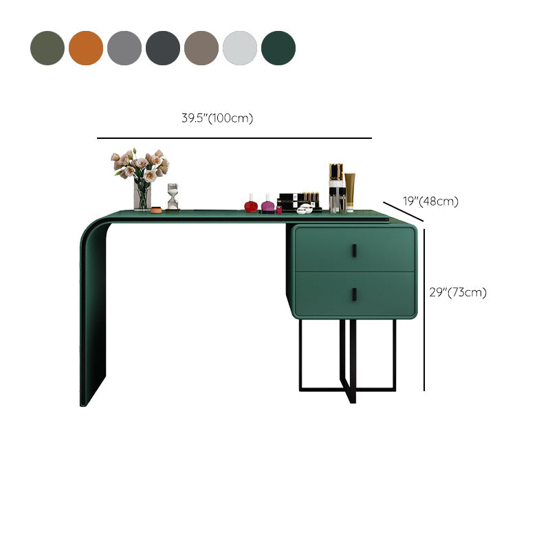 Stile glam in stile 2-disegno a colori solidi tavolo da toeletta per trucco per trucco