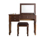 30,7 "Altezza 2-Drawer marrone in legno in legno in legno in legno Specchio Makeup Vanity