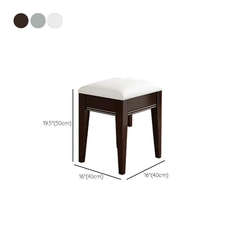 Stile tradizionale 3 -DrAwer Tavolo da trucco a specchio in legno Vanity