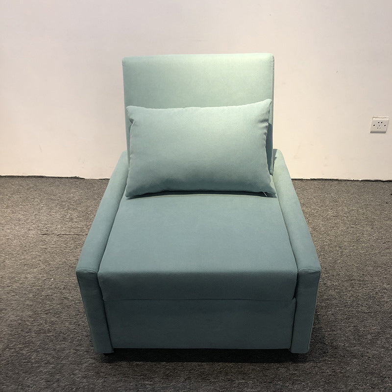 Modern Green Convertible Sofa Cushion Back Foldable Futon Chairs Clearhalo 'furn' 'furn_futons' 'Furniture' 'Futons & Daybeds' 'Futons' 'Living Room Furniture' 6412247