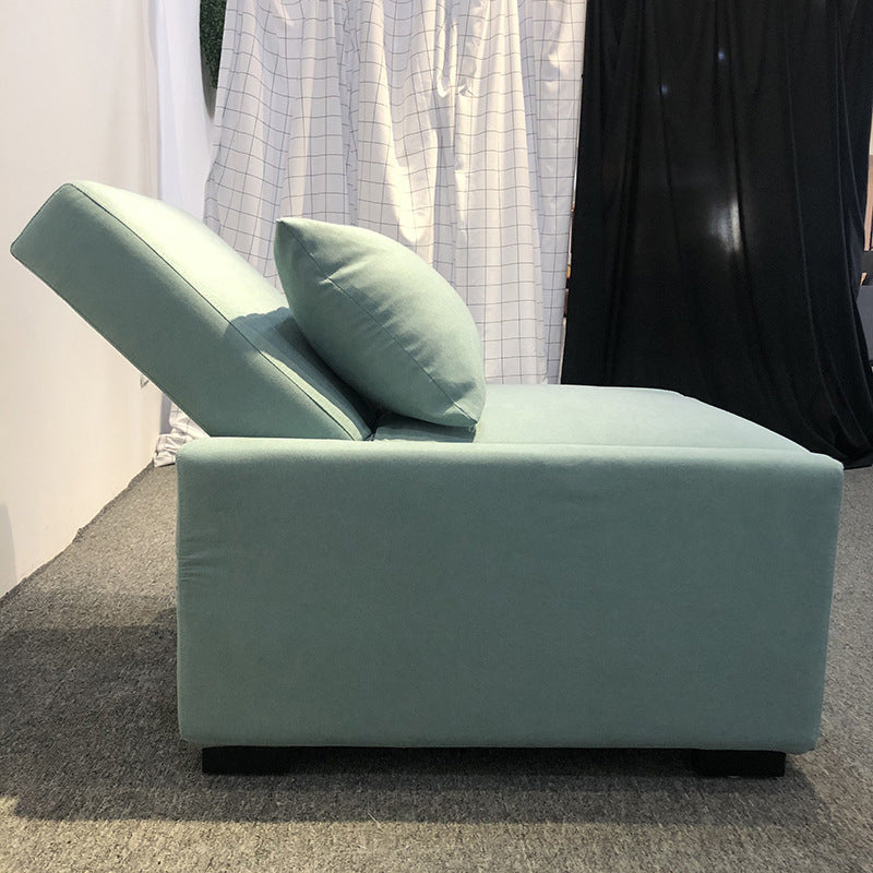 Modern Green Convertible Sofa Cushion Back Foldable Futon Chairs Clearhalo 'furn' 'furn_futons' 'Furniture' 'Futons & Daybeds' 'Futons' 'Living Room Furniture' 6412255